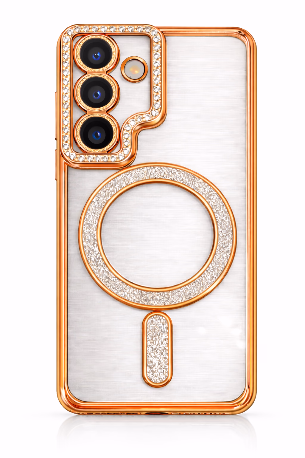 Samsung S26 - Bling Magsafe + Lens Protection - Rose Gold